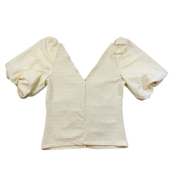 Free People Cupcake Ruched Blouse - L - Picture 4 of 4